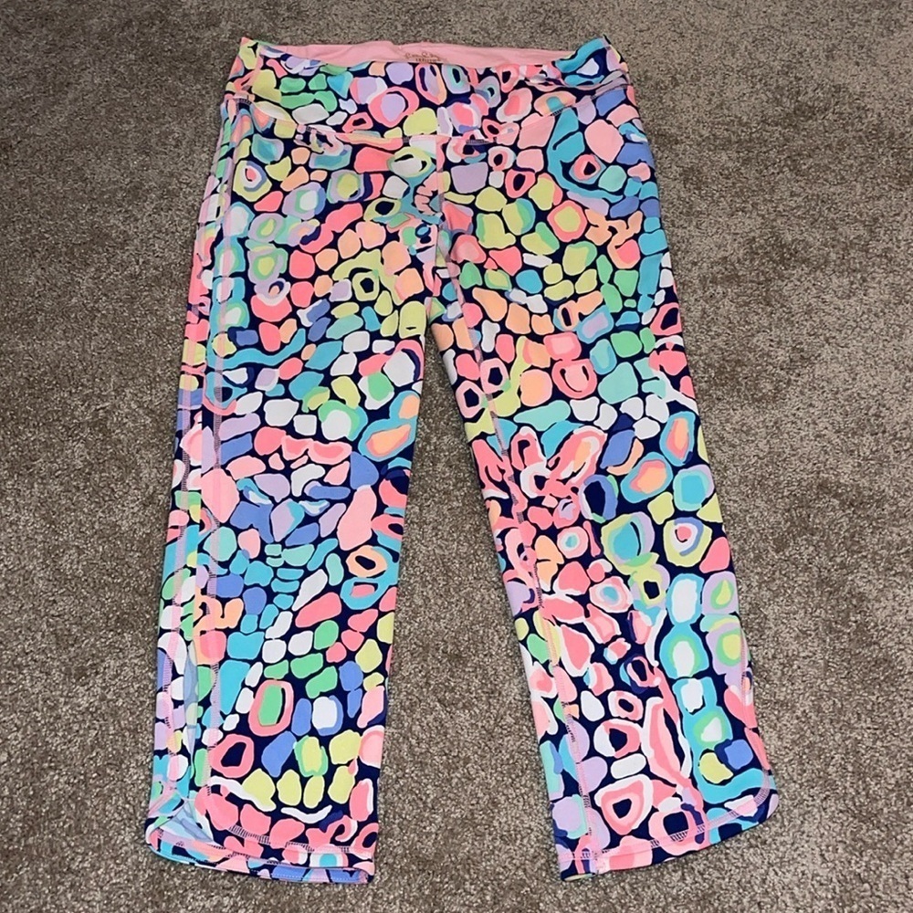 Lilly Pulitzer Luxletic Gypsy Jungle Cropped Leggings- size medium